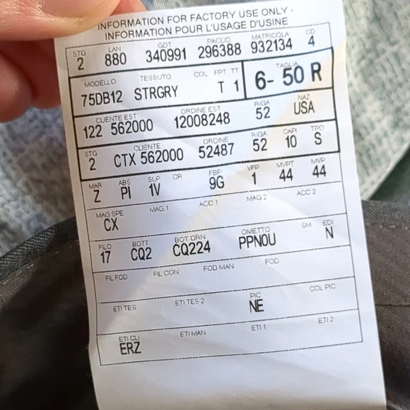 Ermenegildo Zegna Wool Dress Pants 34X28.5 Dark Gray 50 Regular Straight Leg - Picture 2 of 16